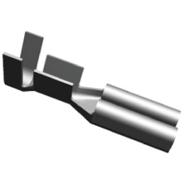 1 Pack of 20000 - TE Connectivity FASTON .110 Uninsulated Female Spade Connector, Receptacle, 2.79 x 0.79mm Tab Size, 0.5mm² to 