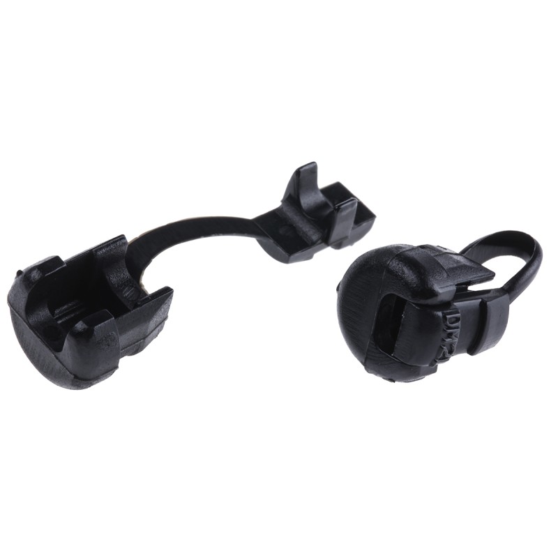 1 Bag of 100 - SES Sterling Black PA 6 9.5mm Cable Grommet for 3 - 4.5mm Cable Dia.
