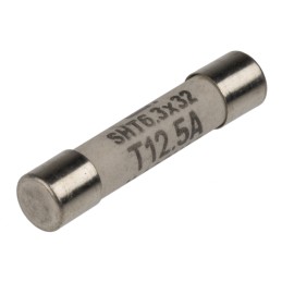10 pcs - Schurter 12.5A T Ceramic Cartridge Fuse, 6.3 x 32mm
