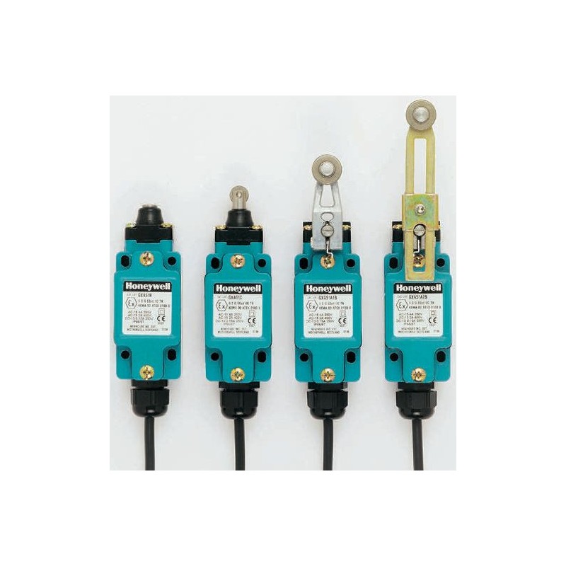 1 pcs - Honeywell GXA Series Plunger Limit Switch, NO/NC, IP66, IP67, SPDT, Die Cast Zinc Housing, 250V ac Max, 4A Max