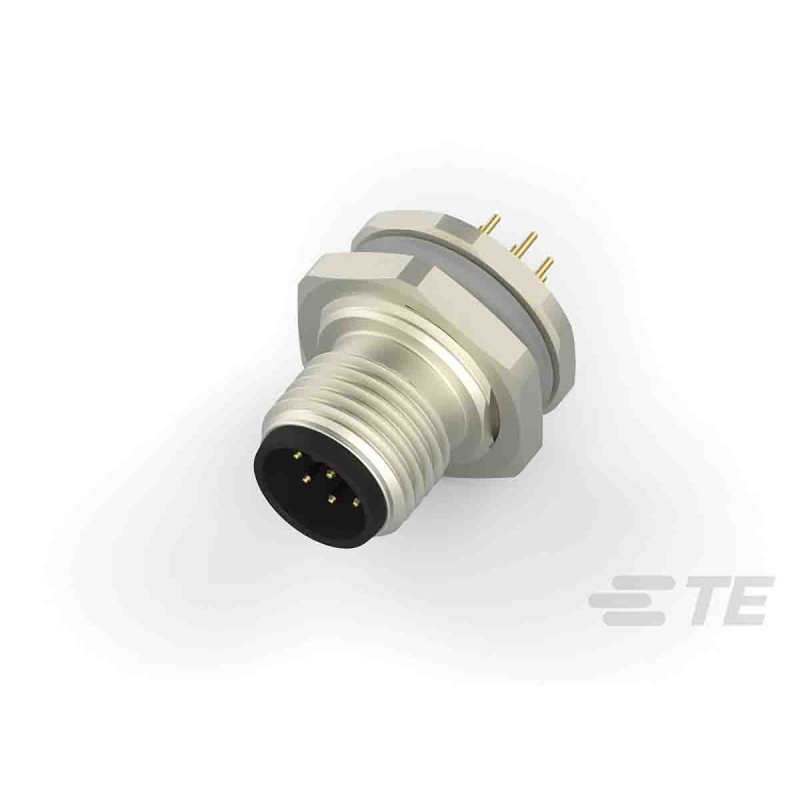 1 pcs - TE Connectivity Circular Connector, 8 Contacts, Rear Mount, M12 Connector, Plug, Male, IP67