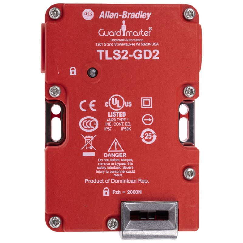 1 pcs - Allen Bradley Guardmaster 440G-T Series Solenoid Interlock Switch, Power to Lock, 24V ac/dc, Actuator Included