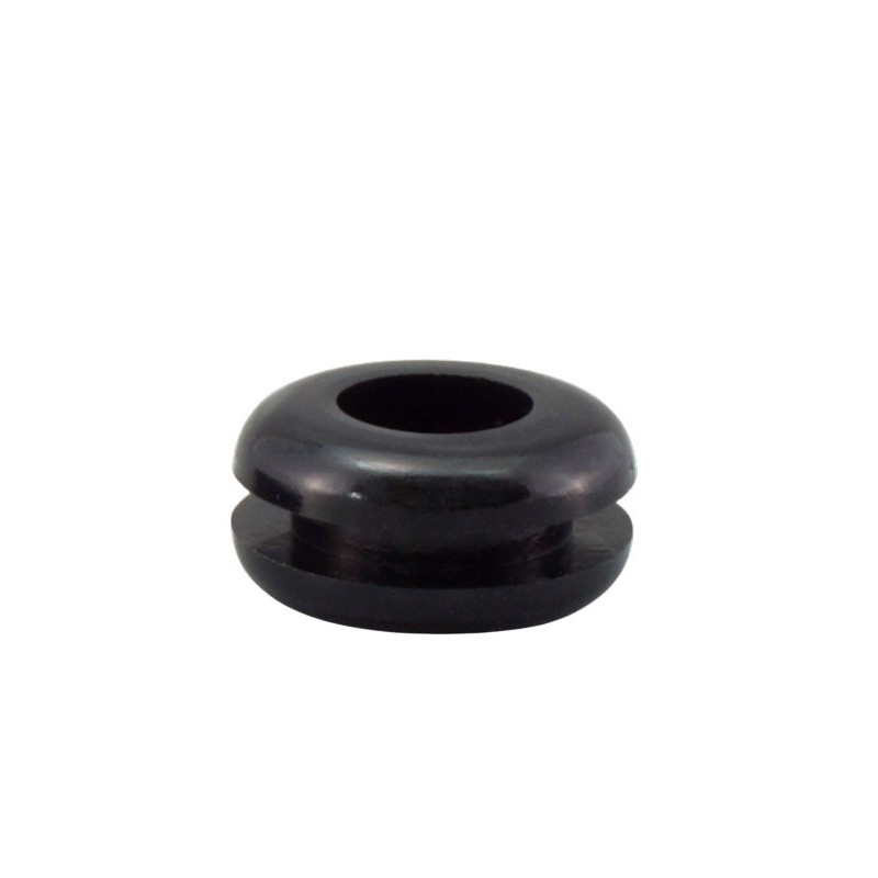 1 Bag of 250 - RS PRO Black PVC 10.2mm Cable Grommet for Maximum of 6.4mm Cable Dia.
