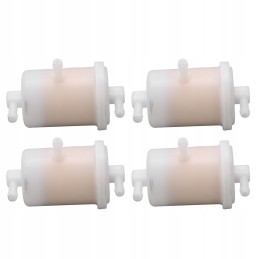 4 pcs fuel filter white metal gas fuel filter replacement QV