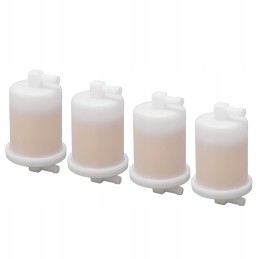 4 pcs fuel filter white metal gas fuel filter replacement QV