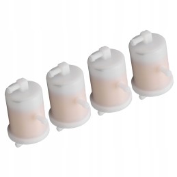 4 pcs fuel filter white metal gas fuel filter replacement QV