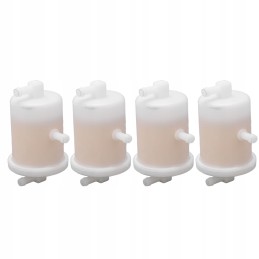 4 pcs fuel filter white metal gas fuel filter replacement QV