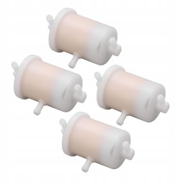 4 pcs fuel filter white metal gas fuel filter replacement QV