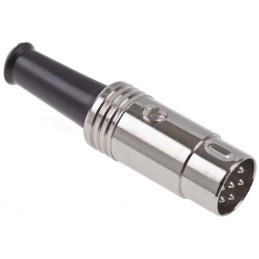 50 pcs - RS PRO 6 Pole Din Plug, DIN 45322, 4A, 60 V ac, Male, Cable Mount