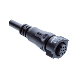 1 pcs - Amphenol Circular Connector, 9 Contacts, Cable Mount, Socket, Female, IP68, X-Lok Series