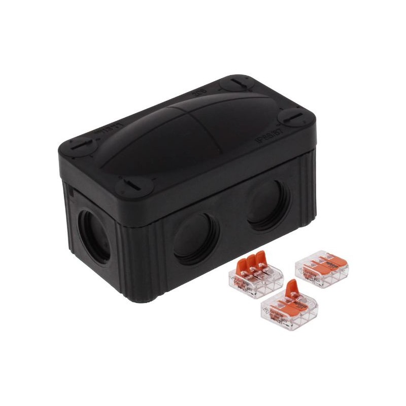 1 pcs - WISKA Polypropylene Junction Box, IP66, IP67, 85 x 49 x 51mm