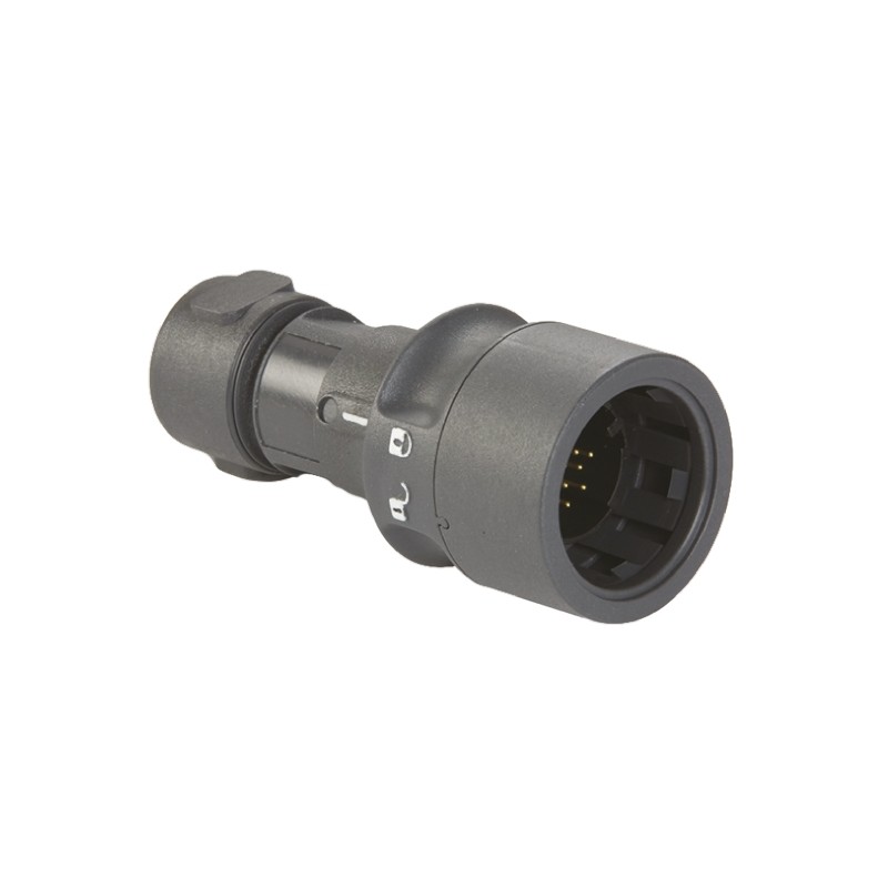 1 pcs - Bulgin Circular Connector, 22 Contacts, Cable Mount, Plug, Male, IP66, IP68, IP69K, Buccaneer 6000 Series