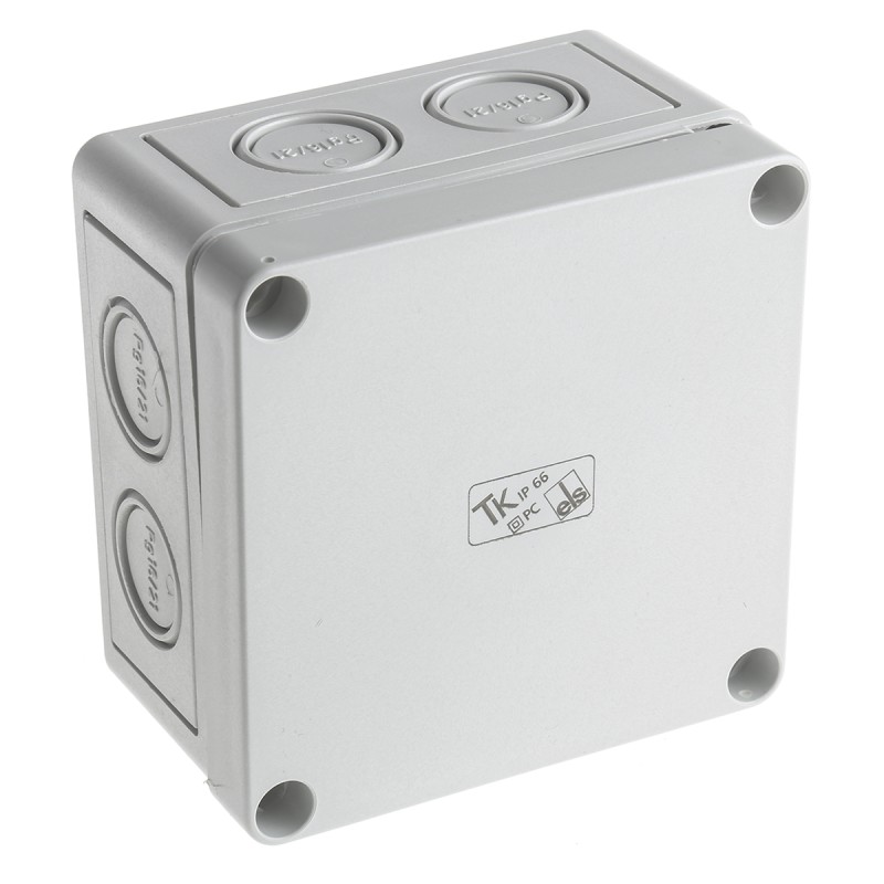 1 pcs - Spelsberg TK PC Series Grey Polycarbonate Junction Box, IP66, 110 x 110 x 66mm