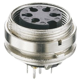 50 pcs - Lumberg, KGR 7 Pole M16 Din Socket, DIN EN 60529, 5A, 250 V ac IP40, Female, Panel Mount