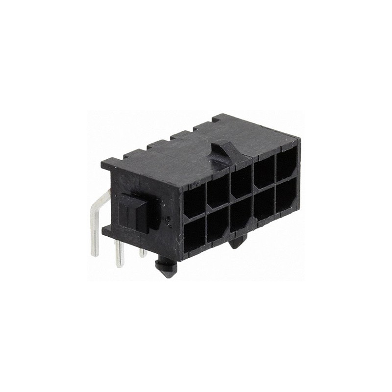 195 pcs - TE Connectivity Micro MATE-N-LOK Series Right Angle Through Hole PCB Header, 10 Contact(s), 3.0mm Pitch, 2 Row(s),