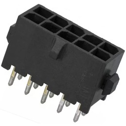 195 pcs - TE Connectivity Micro MATE-N-LOK Series Straight Through Hole PCB Header, 10 Contact(s), 3.0mm Pitch, 2 Row(s), Shroud