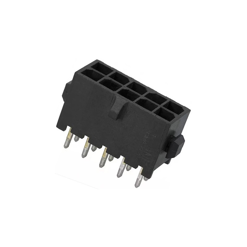 195 pcs - TE Connectivity Micro MATE-N-LOK Series Straight Through Hole PCB Header, 10 Contact(s), 3.0mm Pitch, 2 Row(s), Shroud