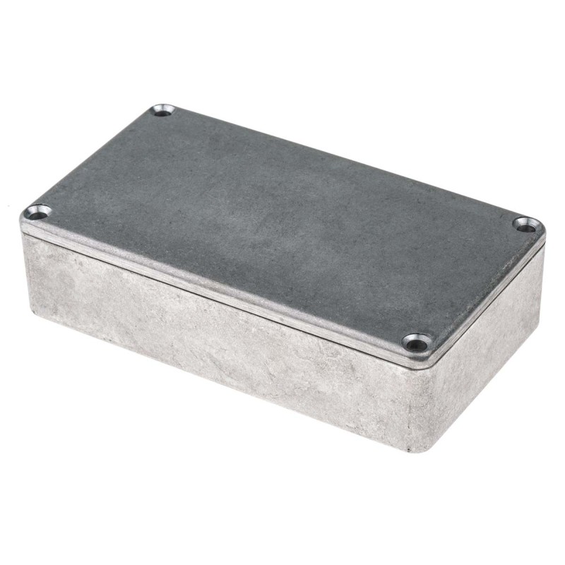 1 pcs - RS PRO Silver Die Cast Aluminium Enclosure, IP66, Silver Lid, 114.5 x 63.6 x 30.3mm