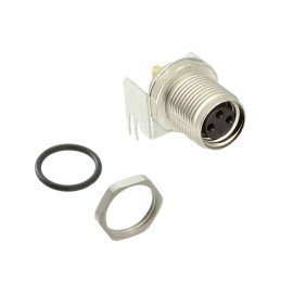 20 pcs - TE Connectivity Circular Connector, 3 Contacts, PCB Mount, M8 Connector, Socket, Female, IP67, M8 Series