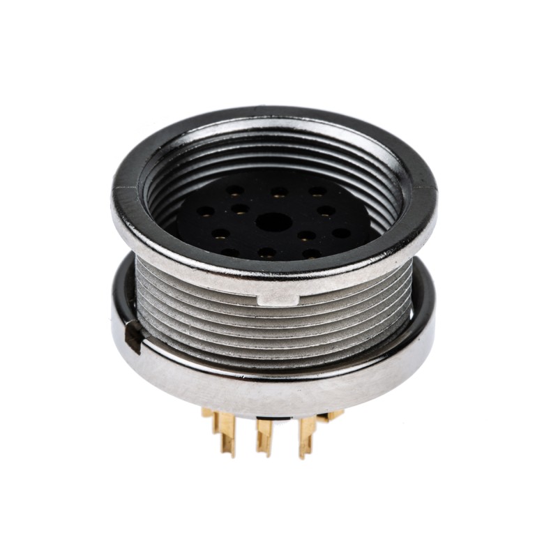 50 pcs - Lumberg, KFV 12 Pole M16 Din Socket, DIN EN 60529, 3A, 60 V ac IP40, Female, Panel Mount