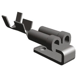 1 Pack of 4000 - TE Connectivity FASTON .110 Grey Uninsulated Female Spade Connector, Piggyback Terminal, 2.79 x 0.51mm Tab Size