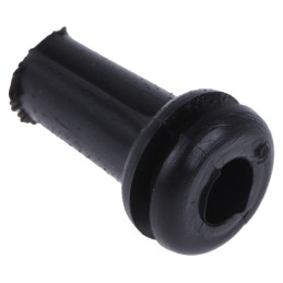 1 Bag of 50 - RS PRO Black PVC 9.52mm Cable Grommet for Maximum of 6.35mm Cable Dia.