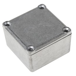 1 pcs - RS PRO Grey Die Cast Aluminium Enclosure, Grey Lid, 50.8 x 50.8 x 31.8mm
