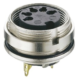 50 pcs - Lumberg 8 Pole Din Socket, DIN EN 60529, 5A, 60 V ac IP68, Female, Panel Mount