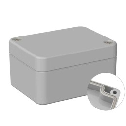 1 pcs - RS PRO Grey ABS General Purpose Enclosure, IP66, IK07, Grey Lid, 50 x 65 x 35mm