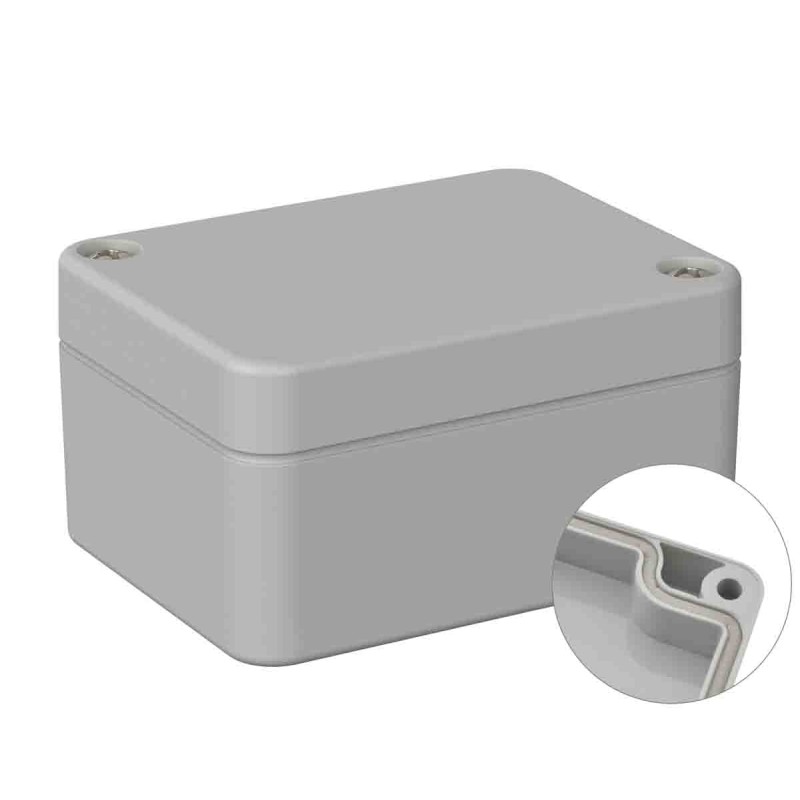 1 pcs - RS PRO Grey ABS General Purpose Enclosure, IP66, IK07, Grey Lid, 50 x 65 x 35mm