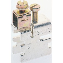 1 pcs - Entrelec E Series Compression Clamp for Use with DIN Rail Terminal Blocks