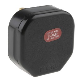 1 Pack of 5 - RS PRO UK Mains Plug, 13A, Cable Mount, 250 V ac