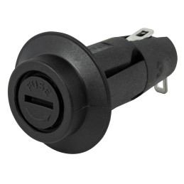 1000 pcs - RS PRO 6.3A Panel Mount Fuse Holder for 5 x 20mm Fuse, 1P, 250V ac