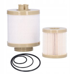 Fuel filter with sealing rings