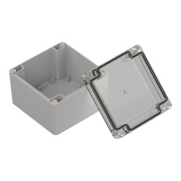 1 pcs - RS PRO Polycarbonate Enclosure, 74.7 x 105 x 105mm