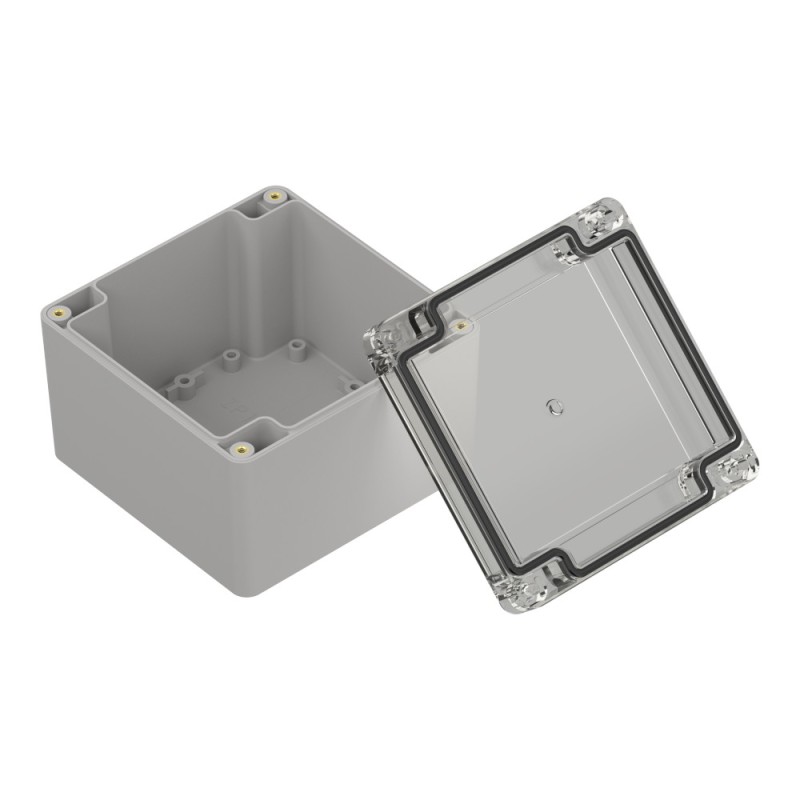 1 pcs - RS PRO Polycarbonate Enclosure, 74.7 x 105 x 105mm