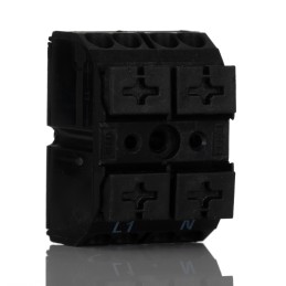 1 Pack of 5 - Wago 862 Series Terminal Strip, 2-Way, 32A, 20 - 12 AWG, Wire, Push-In Cage Clamp Termination