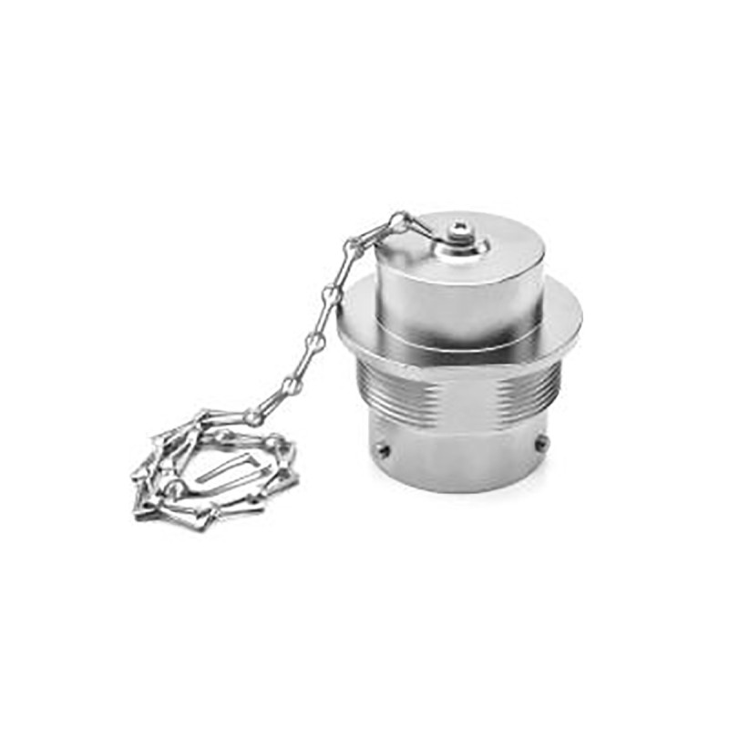 50 pcs - Amphenol Industrial Duramate AHDM Circular Connector Dust Cap, Shell Size 18 IP67 Rated, with Nickel Finish, Aluminium