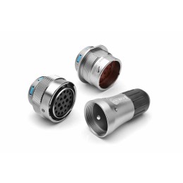 50 pcs - Amphenol Industrial Duramate AHDM Circular Connector Dust Cap, Shell Size 18 IP67 Rated, with Nickel Finish, Aluminium