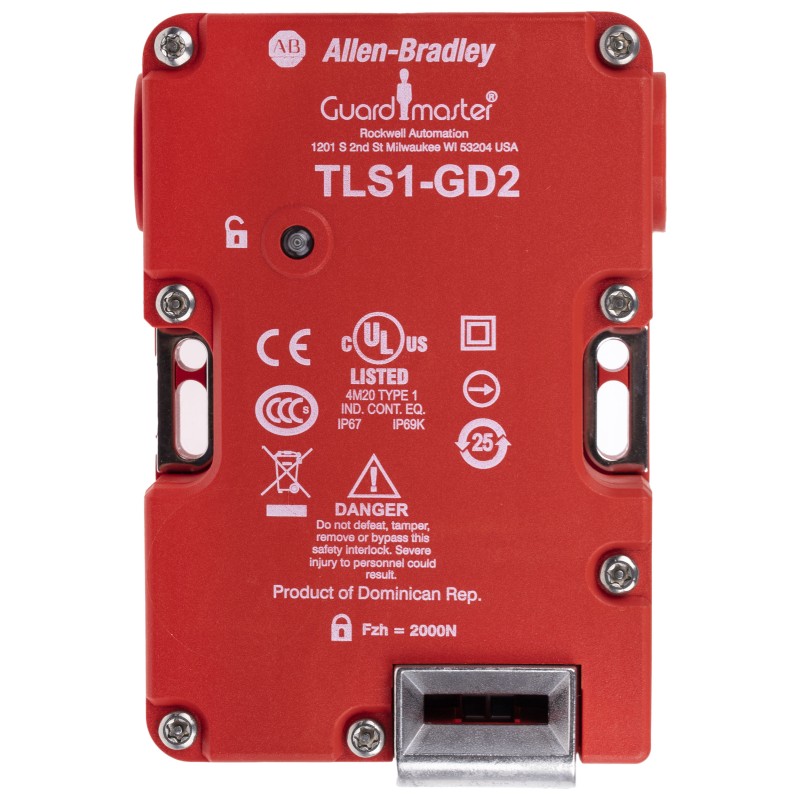 1 pcs - Allen Bradley Guardmaster 440G-T Series Solenoid Interlock Switch, Power to Unlock, 24V ac/dc, Actuator Included