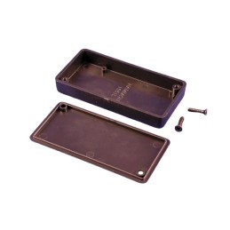 1 pcs - Hammond 1551 Series Black ABS Enclosure, IP54, Flanged, Black Lid, 80 x 40 x 15mm