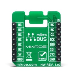 1 Box of 1 - MikroElektronika Thermo 21 Click Temperature Sensor Add On Board for ADT7301 MikroBUS