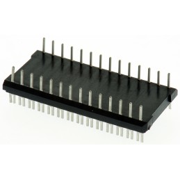 1 pcs - Aries Electronics 2.54mm Pitch 28 Way,Through Hole Mount IC Dip Header, Tin over Nickel, 2A