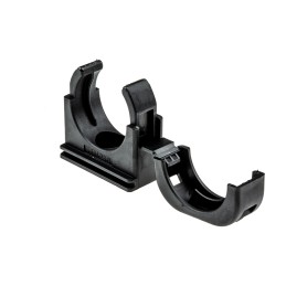 1 Pack of 4 - PMA Black Nylon Mount Clip, 25mm Max. Bundle