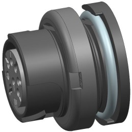 50 pcs - Amphenol Industrial Circular Connector, 12 Contacts, Cable Mount, M16 Connector, Socket, Female, IP68, Quicklock