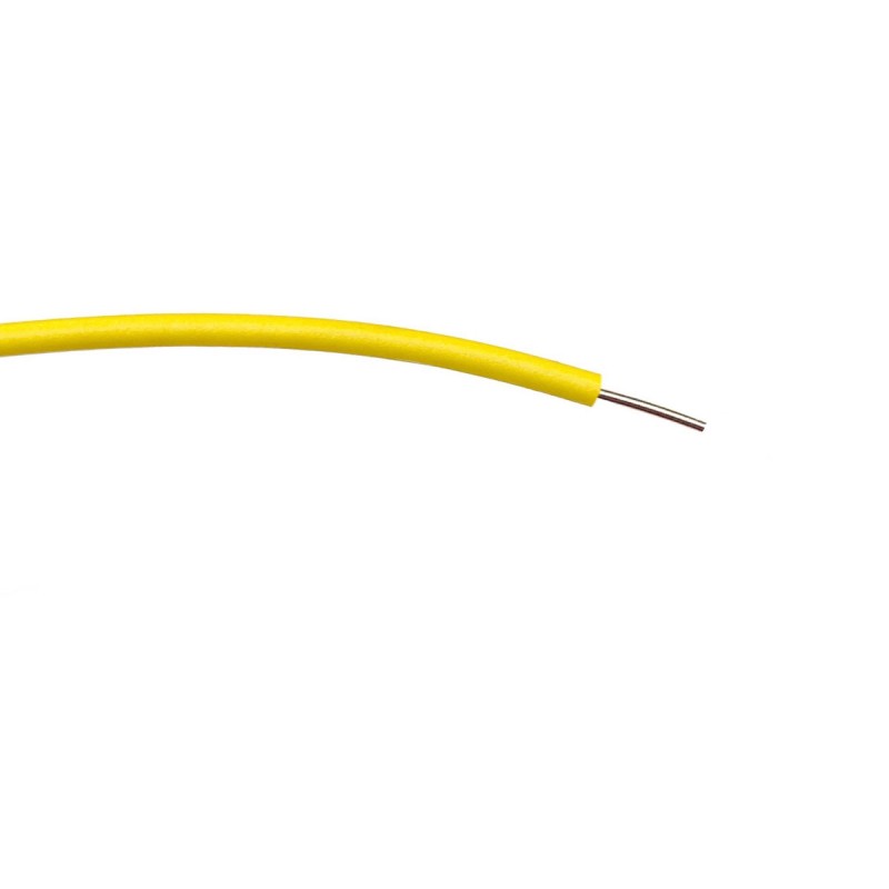 1 Reel of 100 M - RS PRO Yellow 0.3 mm² Hook Up Wire, 1/0.6 mm, 100m, PVC Insulation