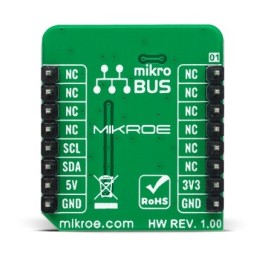 1 Box of 1 - MikroElektronika Barometer 4 Click Barometric Pressure Sensor, Temperature Sensor Add On Board for ICP-10111 MikroB