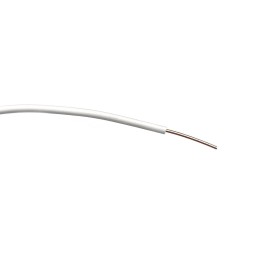 1 Reel of 100 M - RS PRO White 0.3 mm² Hook Up Wire, 1/0.6 mm, 100m, PVC Insulation