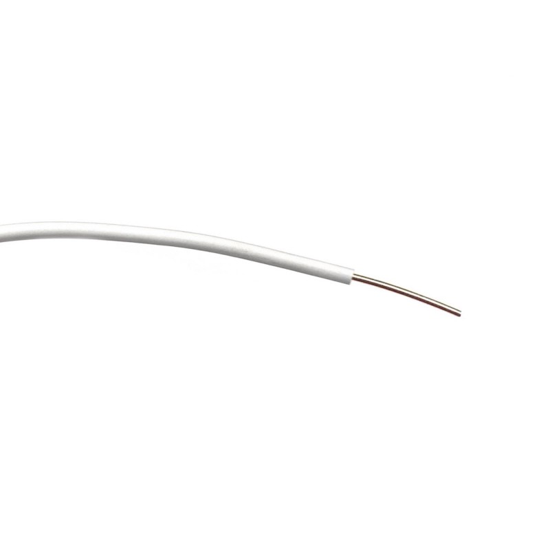 1 Reel of 100 M - RS PRO White 0.3 mm² Hook Up Wire, 1/0.6 mm, 100m, PVC Insulation