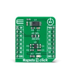 1 Box of 1 - MikroElektronika Magneto 9 Click Hall Effect Sensor Add On Board for A1359 MikroBUS